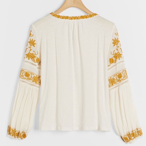 Anthropologie AJA EMBROIDERED BLOUSE size … - Picture 3 of 14